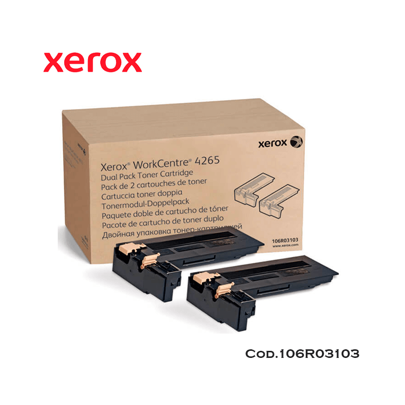 TONER XEROX 106R03103 PARA WC 4265 PACK X 2