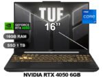 LAPTOP ASUS TUF GAMING FX607VU-RL091/ I7-13620H/ 16GB/ SSD1TB/ RTX4050-6GB/ 16/ FREE