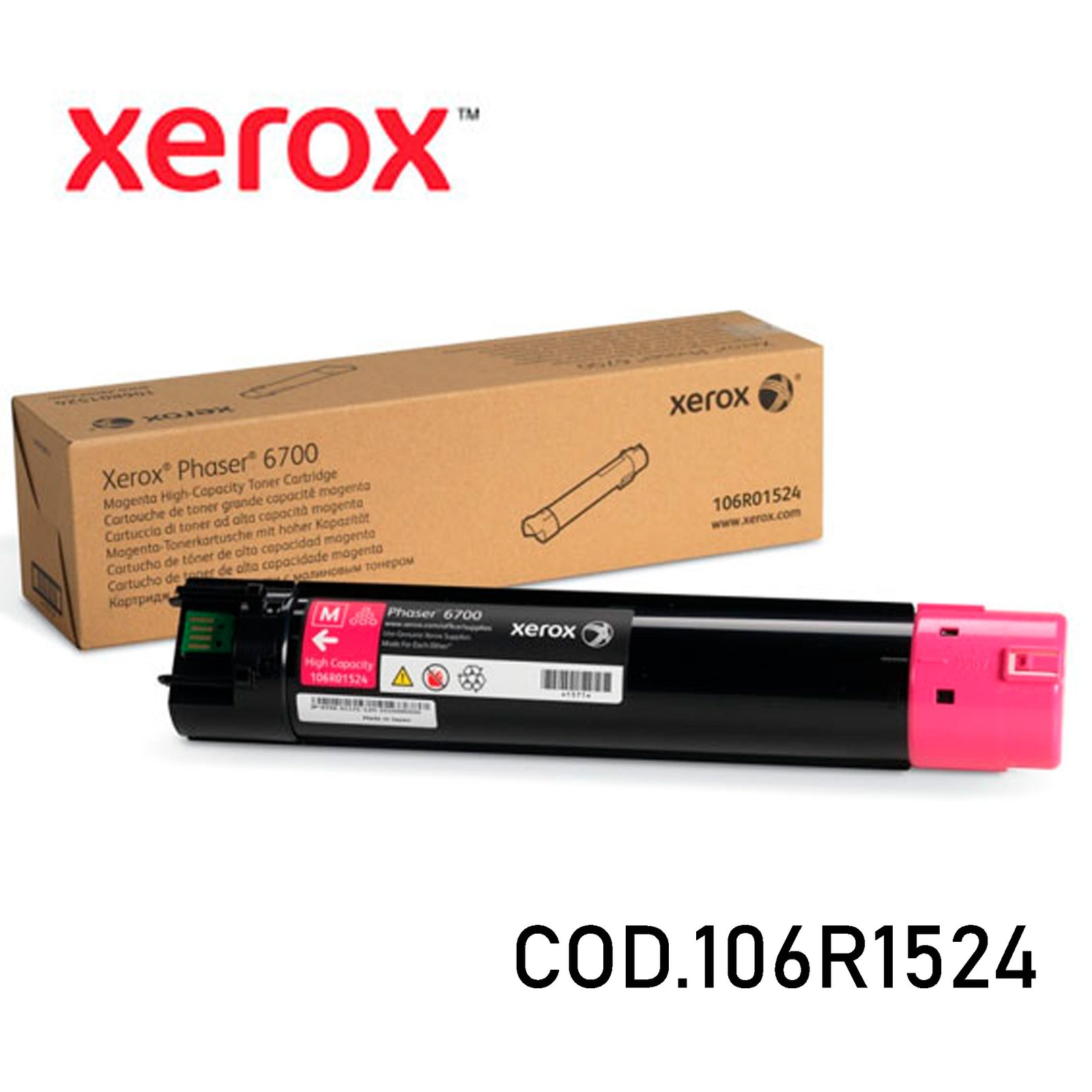 Toner Xerox 6700 Magenta 106R01524