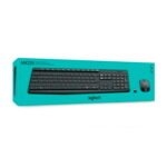 Teclado Logitech + Mouse Mk 235 Wireless Usb Black