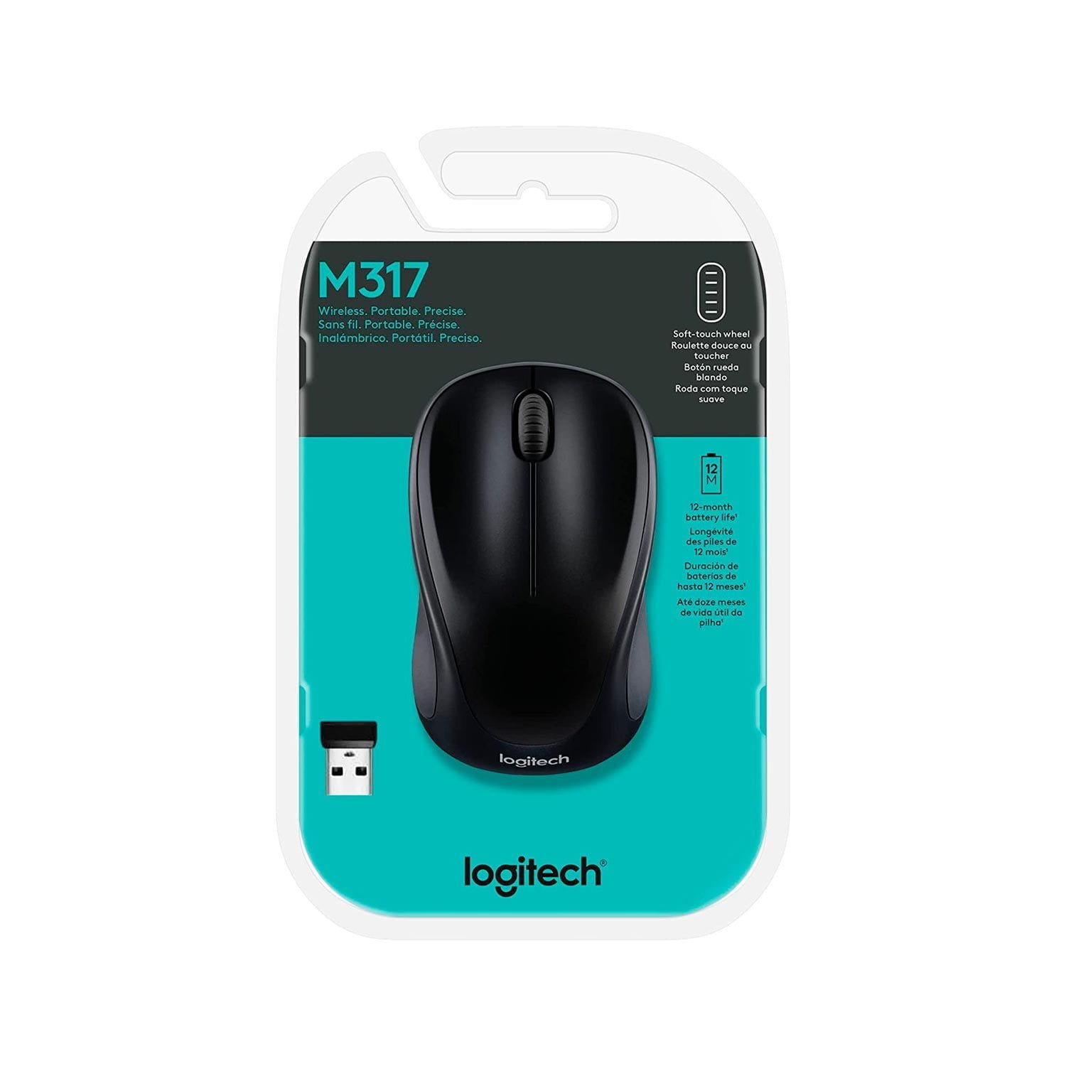 Mouse Logitech M317 Wireless Black