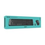 Teclado Logitech + Mouse Mk220 Wireless Usb Sp Black