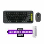 Teclado Logitech + Mouse Pop Icon Bluetooth/Wireless Sp Copilot Graphite Teclado Logitech + Mouse Pop Icon Bluetooth/Wireless Sp Copilot Graphite