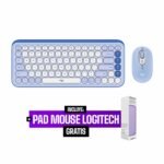 Teclado Logitech + Mouse Pop Icon Bluetooth/Wireless Sp Copilot Lilac Teclado Logitech + Mouse Pop Icon Bluetooth/Wireless Sp Copilot Lilac