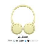 Audifonos Sony Inalambricos Bluetooth WH-CH520 Amarillo - Imagen 2