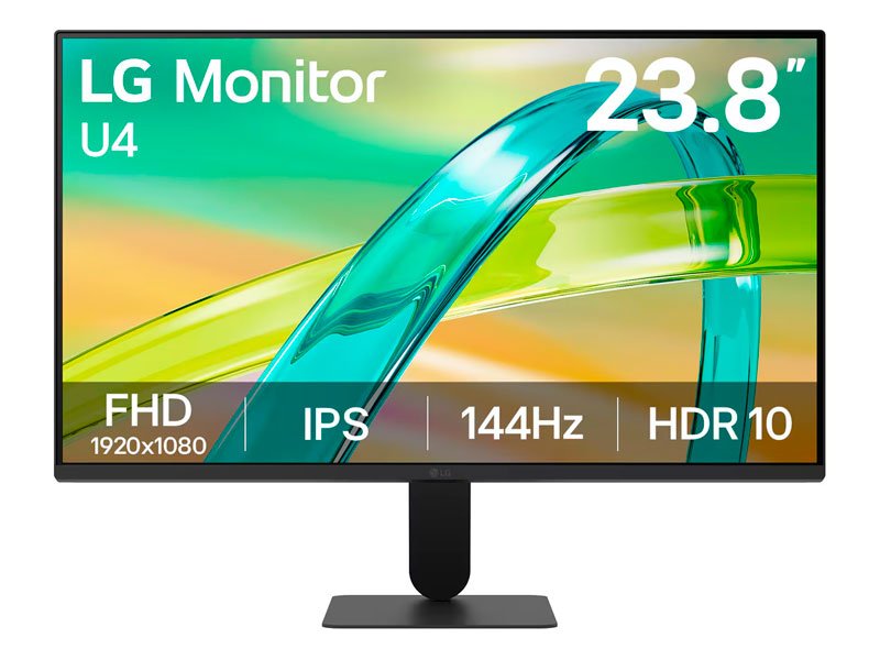 MONITOR LG 24U411B-B 23.8 144HZ/ 1MS/ IPS/ FHD/ VGA/ HDMI/ HDR10