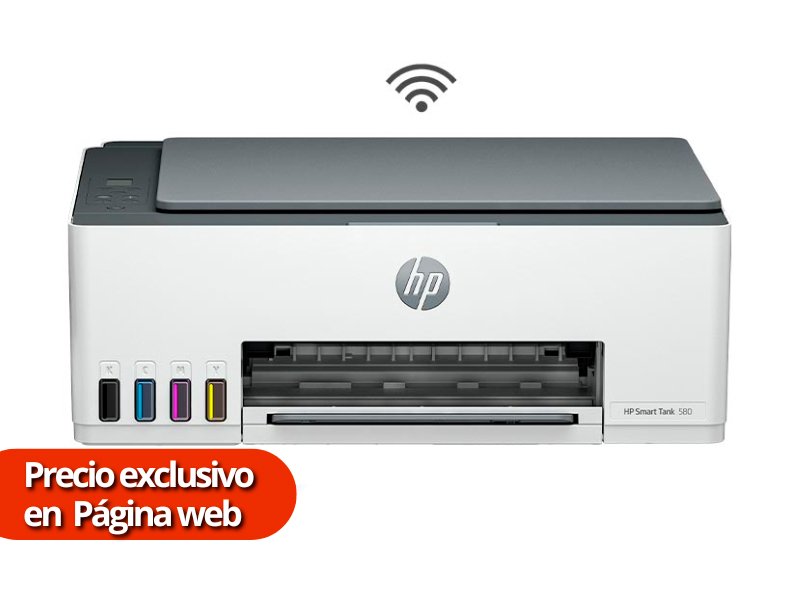 MULTIFUNCIONAL HP SMART TANK 580 WIRELESS 1F3Y2A#AKY