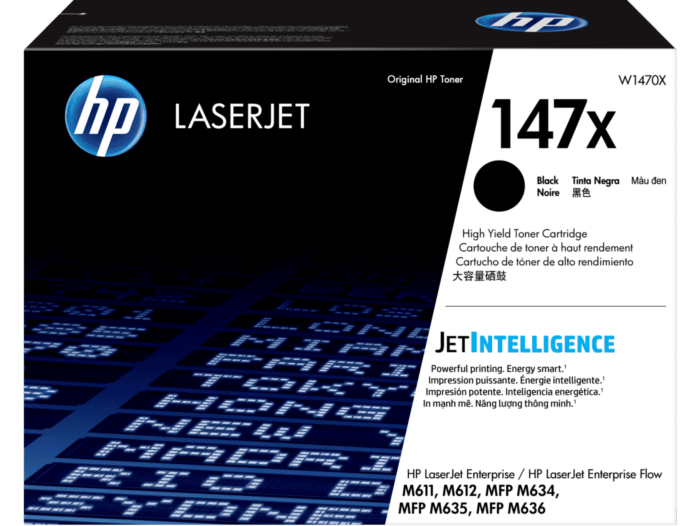 Cartucho de tóner original HP LaserJet 147X de alto rendimiento, negro