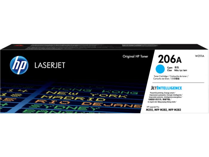 Cartucho de tóner original HP LaserJet 206A cian