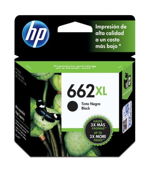 Cartucho de Tinta HP 662XL Negra Original